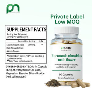 Cápsulas de Flor de Eucommia Ulmoides para Hombre, Suplemento Herbal, Apoyo Diario para el Bienestar, Sin GMO, Sin Gluten, Apto para Veganos, Energía - Product Image 2