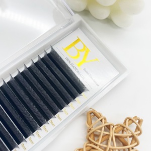 Venta al por mayor 0,05 0,07 <span class=keywords><strong>C</strong></span> D Curl YY Lash <span class=keywords><strong>Y</strong></span> Shape Extensiones de pestañas Suministros Easy Fan Premade Volume Fan Extensiones de pestañas - Product Image 4