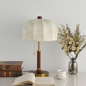 French Vintage Table Lamp E27 LED 220V Eye Caring Bedside Light For Bedroom Hotel Decor - Product Image 2