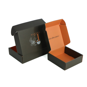 Caja de correo mate personalizada, embalaje de papel corrugado de colores para el cabello y productos cosméticos, caja de regalo de envío elegante - Product Image 3