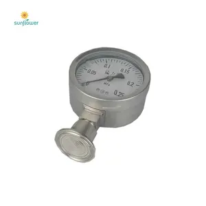 Dụng cụ công nghiệp 4 inch tất cả thép không gỉ tuyệt đối đo áp suất với con dấu cơ hoành