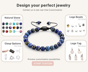 Parures de bijoux en gros : Colliers de perles colorées en pierres précieuses, pendentifs et breloques en pierres naturelles et cristaux, pour femmes - Product Image 4