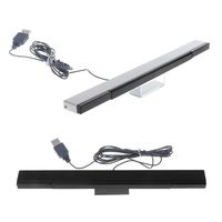 Récepteurs de barre de capteur Wii de remplacement de prise USB filaire de haute qualité Nitendo rayon de Signal IR en plastique à distance pour le jeu