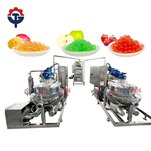 High Productivity 500kg/H Fully Automatic <b>Popping</b> <b>Boba</b> Production Line Stainless Steel Equipment PLC Control for Bubble Tea - Product Image 1