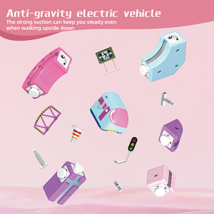 Nouveau train électrique 3D pour filles, circuit flexible rose, jouet de course, voiture éducative, rail magnétique, jouet de slot pour enfants - Product Image 3