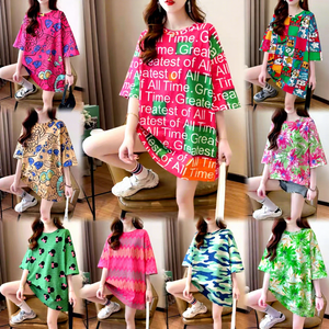 ลดล้างสต็อกโรงงาน เสื้อยืดลำลองผู้หญิงขายส่ง จัดส่งแบบสุ่ม แพ็คเกจรวมสินค้าฤดูร้อน - Product Image 6