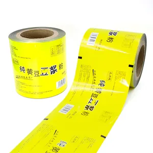 Custom Printed Laminate Plastic Pouches In Rolls Aluminum Foil Sachet Food Packaging Roll Film For Soybean Milk Powder