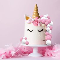 OEM Custom ize Farbe Kunststoff Cupcake Faux Pearl Balls Mini Ballon Cake Topper für Kuchen Dekoration