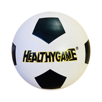 Ballon de football de formation en caoutchouc de taille standard 5, couleur unie, vente en gros mondiale, ballon de football personnalisé