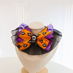 Nuevos Accesorios Divertidos <span class=keywords><strong>de</strong></span> Halloween para Mascotas: Alas <span class=keywords><strong>de</strong></span> Murciélago <span class=keywords><strong>de</strong></span> Calabaza con Diseño <span class=keywords><strong>de</strong></span> Encaje y Toalla para la Saliva - Product Image 3