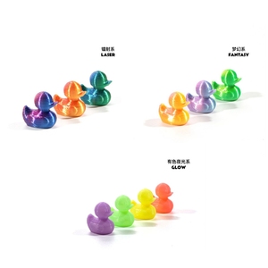 Adornos de Acuario en Forma de Patito Coloridos Impresos en 3D, Figuritas Pequeñas para Decoración de Peceras, Realzan el Paisaje Subacuático - Product Image 2
