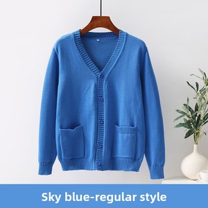 <span class=keywords><strong>Cardigan</strong></span> da Infermiera in Velluto Lavorato a Maglia, Caldo e Spesso, <span class=keywords><strong>Blu</strong></span>, Anti-Pilling, per Lavoro Ospedaliero - Product Image 2