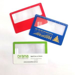 แว่นขยายพกพาขนาดเท่าบัตรเครดิต แว่นขยายแบบนามบัตร ขยาย 3 เท่า ของขวัญส่งเสริมการขาย - Product Image 2