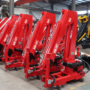 Mini grue de chantier 1 tonne, grue mobile portable neuve, grue hydraulique montée sur camion avec une <span class=keywords><strong>hauteur</strong></span> de levage maximale de 6 m - Product Image 1