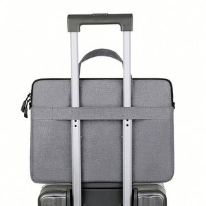 Housse pour ordinateur portable avec poignée et bandoulière, sac de transport léger pour ordinateur portable 13-14 pouces, cadeau promotionnel avec logo personnalisé - Product Image 4