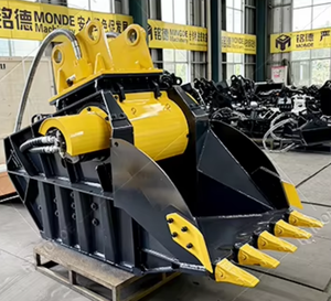 Godet broyeur à mâchoires pour excavatrice, pour débris <span class=keywords><strong>de</strong></span> construction, roches <span class=keywords><strong>de</strong></span> carrière, exploitation minière, adaptateur <span class=keywords><strong>de</strong></span> brise-roche hydraulique, attache pour blocs <span class=keywords><strong>de</strong></span> béton - Product Image 5