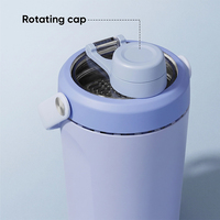 Bouteille d'eau isotherme sport en acier inoxydable 20oz, personnalisable avec logo, colorée, pour voyage, avec compartiment inférieur, réutilisable pour la gym, la plus bien notée