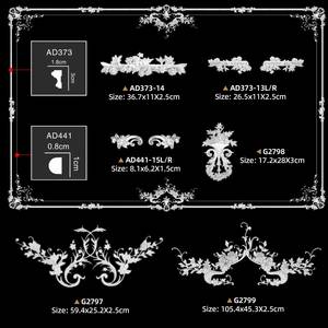 Moulures décoratives <span class=keywords><strong>pour</strong></span> meubles, imperméables et écologiques, design moderne en PU <span class=keywords><strong>pour</strong></span> la décoration, vente en gros - Product Image 2