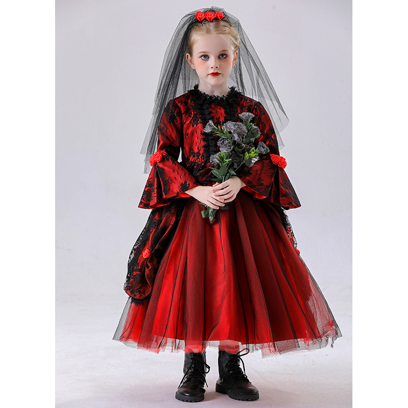 Red Witch Dress - 2025 New Style Halloween Costume for Women
