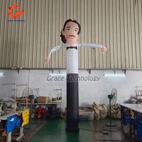 Danseur gonflable personnalisé pour mariée, tube amusant qui se balance avec votre visage pour une solution publicitaire en extérieur