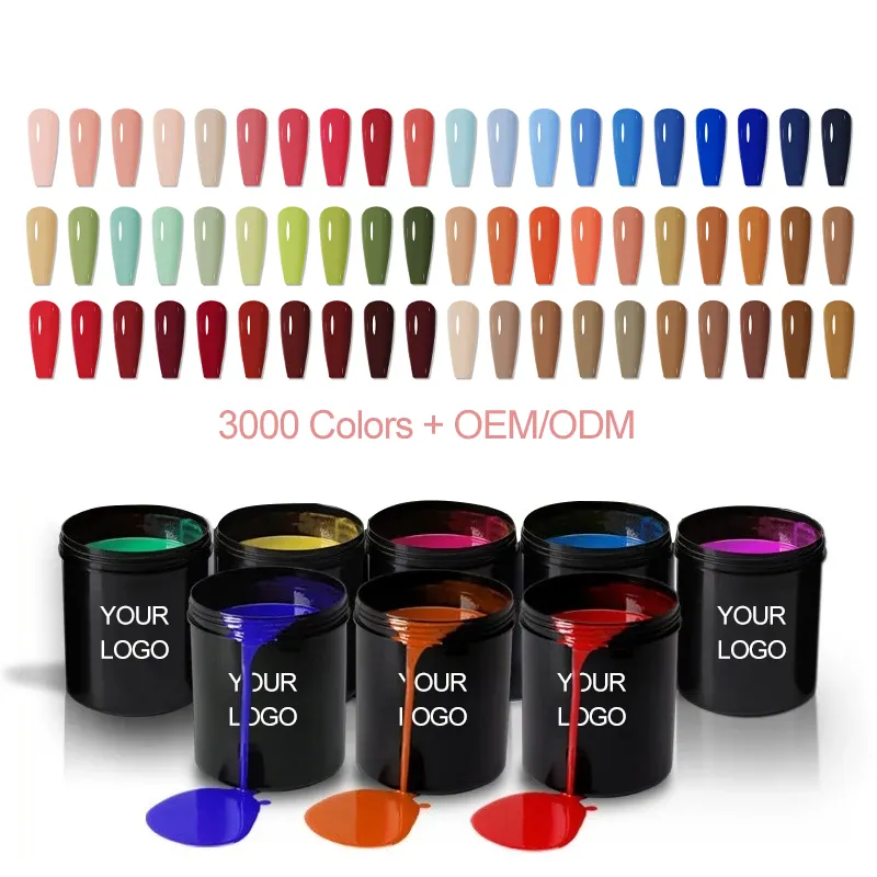 Nhà máy tùy chỉnh màu sắc OEM Logo bán buôn số lượng lớn kg 1kg 5kg 10kg 20kg gel sơn móng tay nghệ thuật sơn móng tay biểu tượng tùy chỉnh