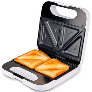 Tostapane Triangolare 750W in Acciaio Inox per 2 Fette, Ideale per Preparare la Colazione - Product Image 1