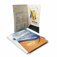 Carpetas de 2 Bolsillos con Logotipo Personalizado, Laminado Brillante, Archivo de Papel A4, Carpeta de Presentación, Carpeta con Relieve para Documentos y Papel