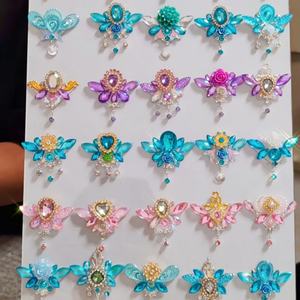 Stiker Permata Wajah Berhias Rhinestone Emas Grosir Pabrik, Stiker Tato Resin Kristal Alis, Perhiasan Wajah - Product Image 4