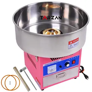 Manufacturer Commercial Use Stainless Steel Cotton Candyfloss Machine Electric Cotton Candy Vending Machine