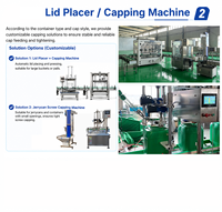 Ligne de production de remplissage et de pesage automatique avec machine de bouchage, d'étiquetage et de codage pour l'embouteillage de sauces, de pâtes et d'huiles comestibles