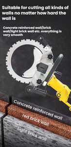 Coupe-béton électrique de type AC8400, <span class=keywords><strong>machine</strong></span> à découper les murs, 5000W, 220V, scie circulaire pour béton, briques, décoration, coupe de 290 mm - Product Image 4