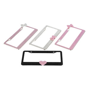 Держатель для автомобильного номерного знака с кристаллами и стразами, рамка для номерного знака автомобиля - Product Image 2