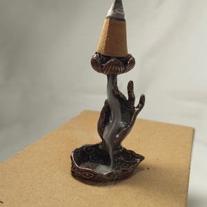 Metal Lotus <b>Incense</b> Holder and burner for <b>Incense</b> Stick and Backflow <b>Incense</b> <b>Cone</b> - Product Image 1