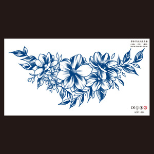 <span class=keywords><strong>Tatuajes</strong></span> Temporales Personalizados <span class=keywords><strong>de</strong></span> 2 Semanas y 15 Días, Azules, Impermeables, Semipermanentes, para Hombre - Product Image 5