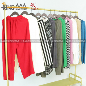 Pantalones KingAAA Boyfriend de bajo precio, clásicos, casuales, holgados, rectos, de algodón, de segunda mano, para mujer, de pierna ancha, <span class=keywords><strong>ropa</strong></span> casual diaria - Product Image 4