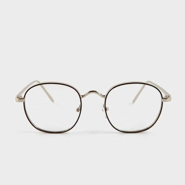 New High Definition Anti-Blue Light Flat Glasses for Women Fashion Round Frame Metal Color-Changing Glasses for Men WH 2261