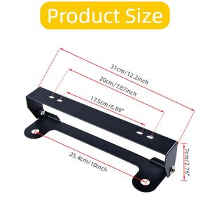 254mm Flip-Up Hoch leistungs stahl Hawse Fairlead Mounted Black Kennzeichen halter für Offroad 4x4 Fahrzeuge 1998-2016 Montage - Product Image 3