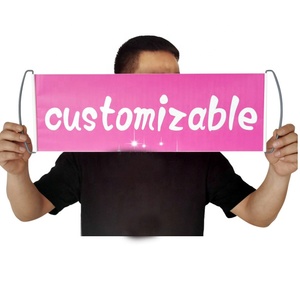 Tùy chỉnh in có thể thu vào biểu ngữ đội Slogan xách tay dễ dàng để thực hiện cầm tay cuộn lên kéo cờ cổ vũ biểu ngữ Phản đối - Product Image 2