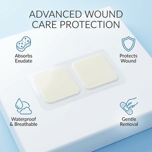 แผ่นปิดแผลไฮโดรคอลลอยด์แบบหลายชั้น ป้องกันแผลขั้นสูง ราคาขายส่ง - Product Image 5
