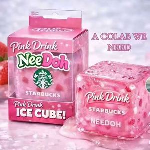 Juguete Sensorial Antiestrés de Goma Blanda de Levantamiento Lento con Forma de Estrella, Dr Pepper, Sprite, Needoh Pink Drink Ice Cube, Malt Sugar - Product Image 1