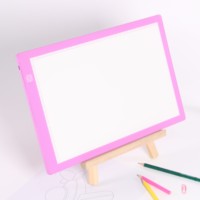 Sản Phẩm Mới A4 Acrylic Hồng LED Bảng Vẽ Hộp Đèn Từ Tính LED Vẽ Pad Ánh Sáng Truy Tìm Phác Thảo Vẽ Đồ Chơi