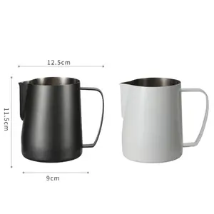 קפה כלים ליטוש משטח נירוסטה חלב מקציף עבור אספרסו קפה לשתות לאטה כוס קפה חלב כד ריסטה