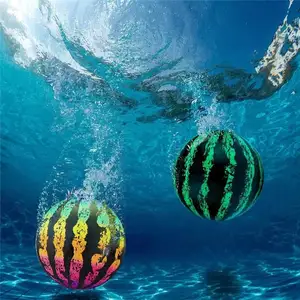 Hot selling colorful 9 inch 22cm Watermelon Beach Ball Inflatable Water Ball filled with water ball inflatable