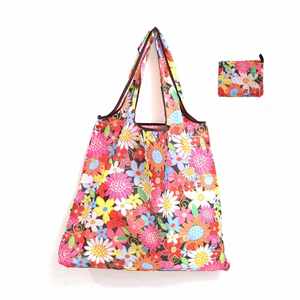 Custom Logo Eco-Friendly <b>Foldable</b> Polyester Storage <b>Bag</b> with Shoulder Strap 46cm*66cm Portable Handheld Shopping <b>Bag</b> - Product Image 3