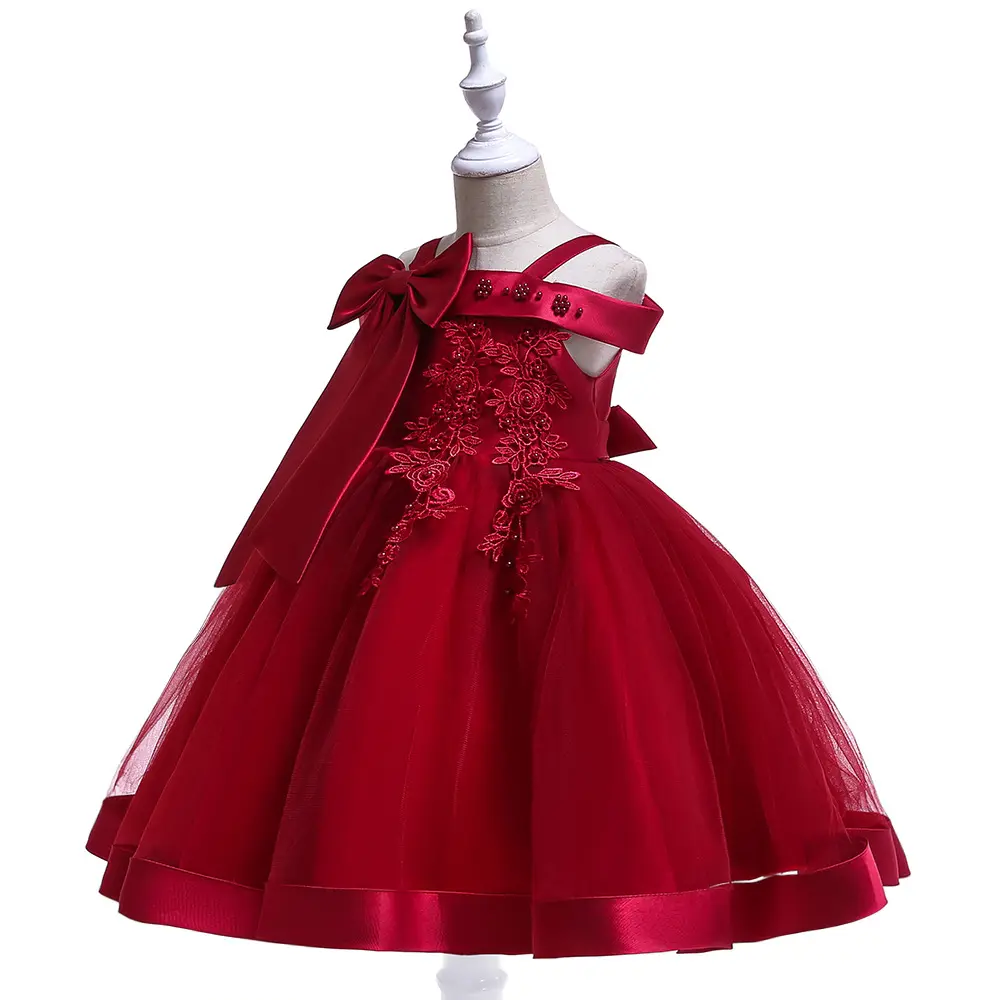 2024 New Style Children Clothing Girl Wedding Dress Kids Lovely Birthday Party Dresses For Girls