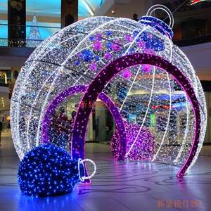 Luces LED 3D en Forma de Arco para Decoración Navideña, de Halloween y Año Nuevo para Exteriores, Impermeables IP65, Color Personalizable - Product Image 1