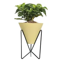 Grosir Pot Bunga Logam Dudukan Tanaman Abad Bambu Solid untuk Indoor Outdoor (Tidak Termasuk Pot Bunga)