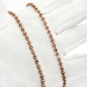 Collar de Cadena de Bolas Stella de Oro Sólido de 18K con Cuentas de Corte Diamante, Joyería Fina para Mujer, Resistente al Deslustre, Hipoalergénico - Product Image 2
