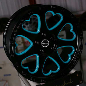 Ruota cuore personalizzata 18-24 pollici 5x120 5x114.3 5x127 5x5x130 Anti-anello per bmw Honda Hyundai jeep wrangler - Product Image 1