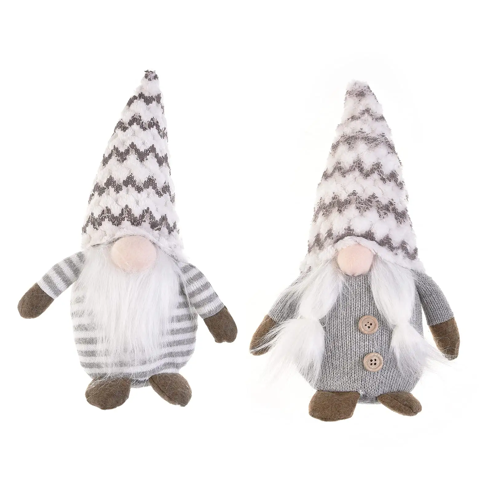 Gnome חג המולד קישוטי גמדים מר וגברת כובעי קטיפה זקנים שוודי חורף בית תפאורה בית חווה חג סקנדינבי Elf
